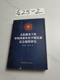 文化视角下的中国西部农村少数民族社会保障研究