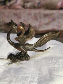 民国红铜朱雀（铜鸟），长11
㎝x高7㎝x宽3㎝，保老保真