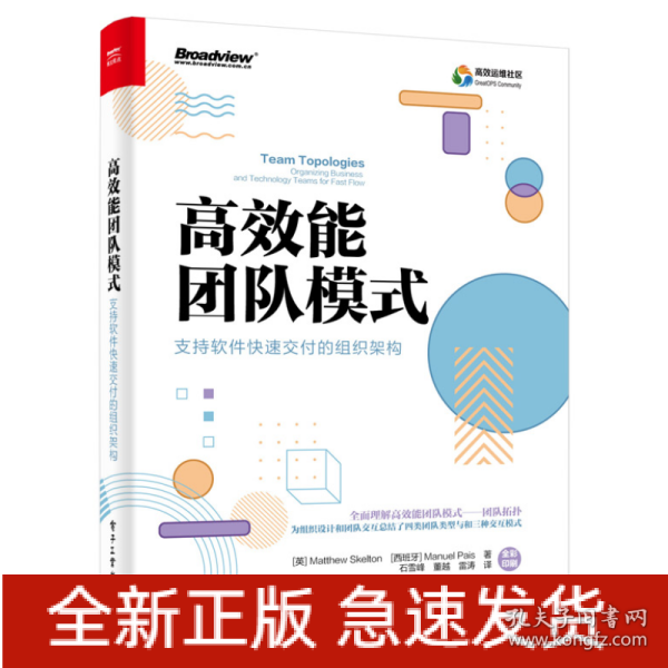 高效能团队模式：支持软件快速交付的组织架构（全彩）