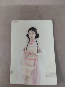 美女写真艺术单面钱包式卡片照片12片24041658