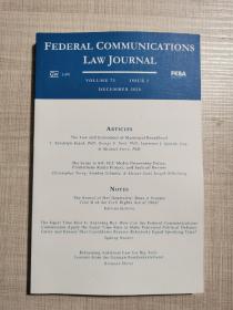 federal Communications law journal 2020年12月