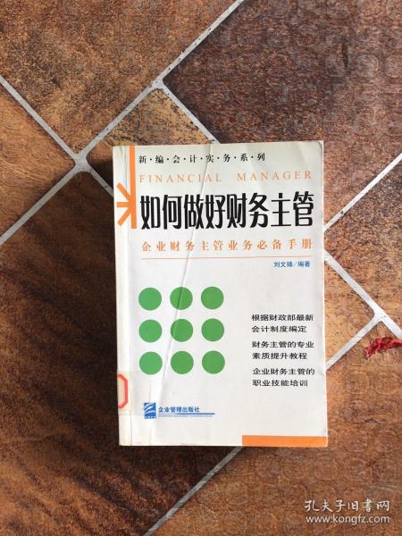 如何做好财务主管——新编财务与会计培训丛书