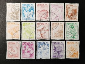 越南邮票，1984年动物 植物花卉 鸟类邮票15全