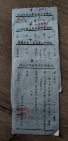 1956年成都市公安局【各分局】介绍信