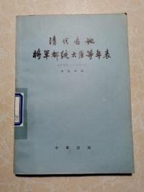 清代各地将军都统大臣等年表（1796-1911）