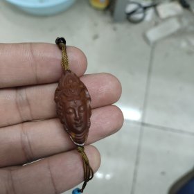 大师纯手工制作 橄榄核挂件