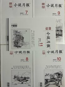 微型小说月报2024年7/8/8/10/11/12期下半年6本打包合集