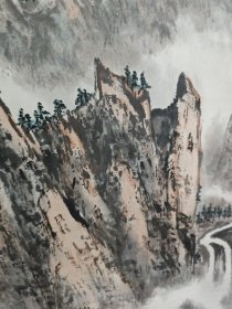 汪琤 山水画原装原裱