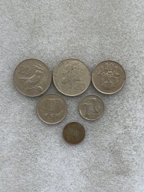 塞浦路斯纪念币6枚套 16-27mm 按图发货