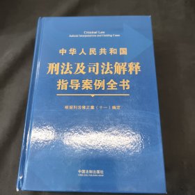 《中华人民共和国刑法及司法解释指导案例全书》根据刑法修正案（十一）编定（第三版）