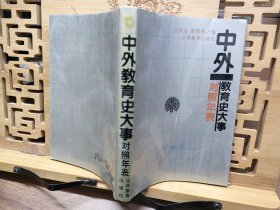 中外教育史大事對照年表