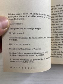 Bad Moon Rising:A Dark-Hunter Novel 坏月亮升起:黑暗猎人小说(2010年英文版)32开(正版如图、内页干净)