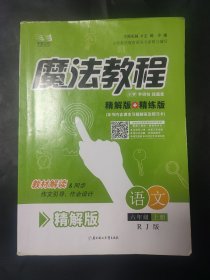 魔法教程：语文六年级上册（人教版）【小学字词句段篇章】 精解版 衬页有签名笔迹 内页无笔迹 页边略有瑕疵