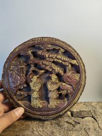 清代人物木雕改件