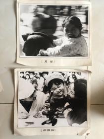 二张获奖大黑白照片，