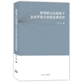 管理者认知视角下企业开放式创新效果研究