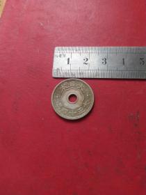 日本硬币十钱大正十四年