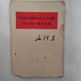 “中国农村的社会主义高潮”序言和一部分按语