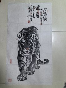 四川老书画家李君伟周仁辉合作原画