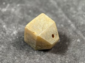高古玉生美灰皮汉代玉印章