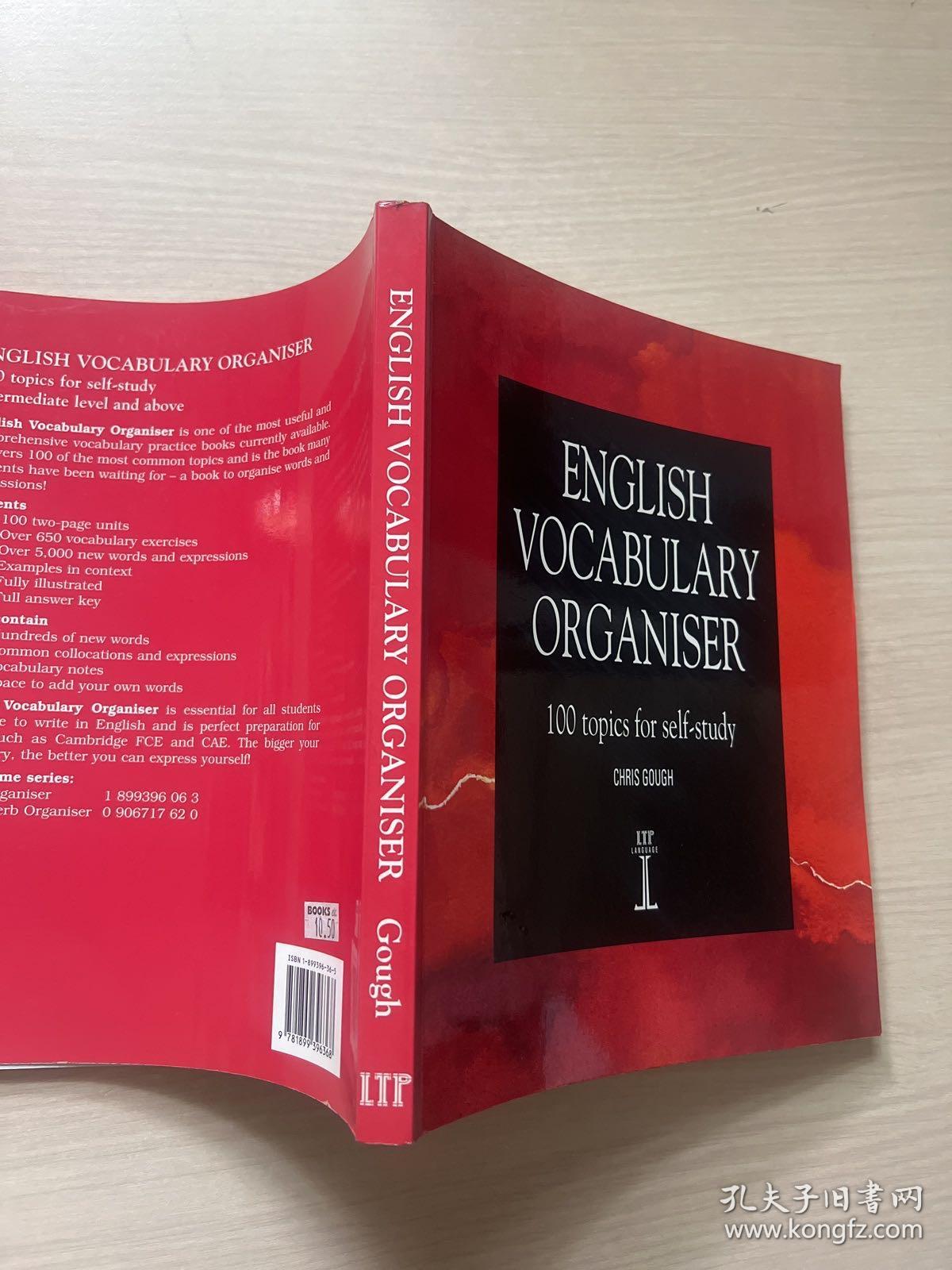 English Vocabulary Organiser: 100 Topics For Self Study (ltp Organiser Series)（内页全新）