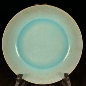 宋汝窑卷足洗，高4直径14cm