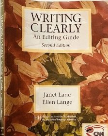 WRITING CLEARLY An Editing Guide Second Edition 16開(kāi) 英文原版