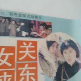 电影海报:关东女侠，2开，好莱坞华裔演员.奥斯卡评委卢燕，刘威，刘佳，于兰，李显刚主演；导演:白德彰，徐迅行；1989年，长春电影制片厂，尺寸:75*54厘米