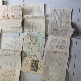 1960/70/80年代中小学语文、数学、政治、英语、历史、地理、社会发展史、农业基础、化学等24册教材合售