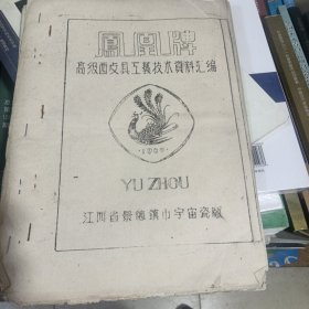 风凰牌高级西歺具工艺技术资料汇编（油印本）