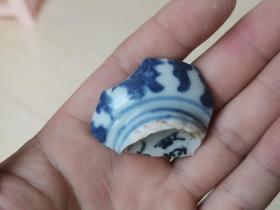 明代青花青料晕撒瓷片标本22
