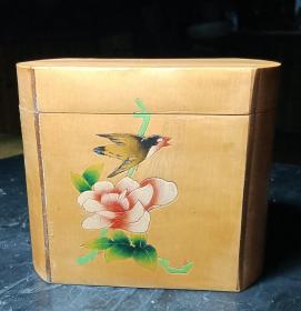 宝庆竹刻，竹簧茶叶盒