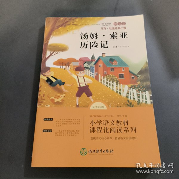 汤姆索亚历险记 快乐读书吧六年级下册小学生语文拓展儿童文学阅读故事书 图文导读版 凤凰新华小学6年级下必正版读物名著课外书