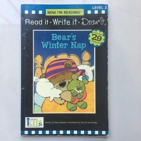 NIR! Read it Write it Draw it - Bear's Winter Nap - Level 2