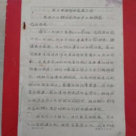 1987年3月1日，湖北省黄冈市黄梅县文化局，农转非报告，手写材料2页。（生日票据，文件通知类）34-8