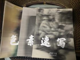 国美高分卷素描色彩速写三册合售 2019年（绝版书）