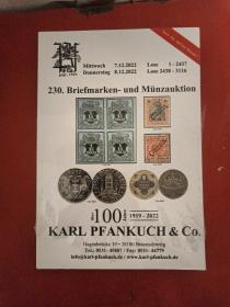 BRIEFMARKEN-UND MUNZAUKTION 1919-2022