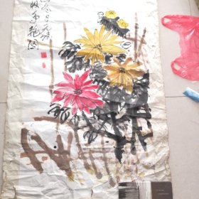 国画秋收争艳图（元胜画）