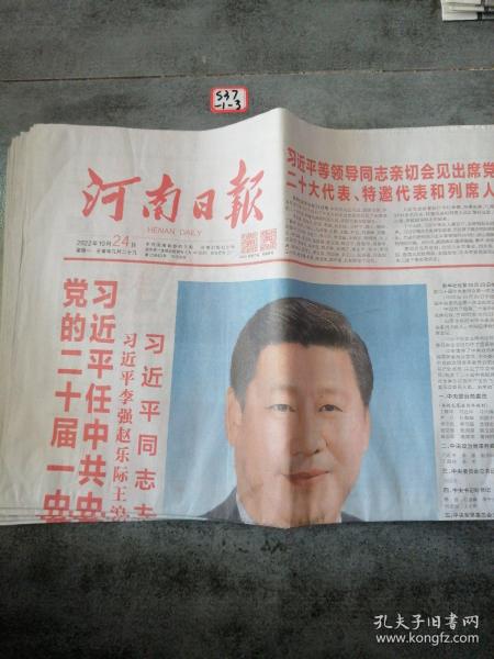 河南日报2022年10月24日：版全