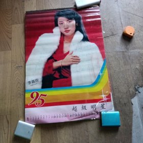 1995年超级明星挂历（12张全，衬纸有破损）