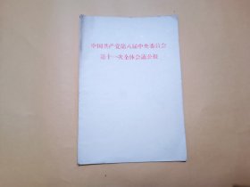 中国共产党第八届中央委员会第十一次全体会议公报