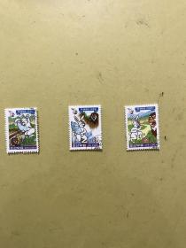 朝鲜动物邮票（盖销）10枚合售