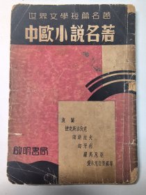 中欧小说名著【缺封底及版权页】