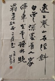 何海霞书法老软片