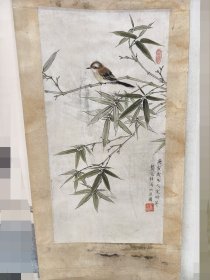 龚文桢国画纯手绘原装老裱老气十足