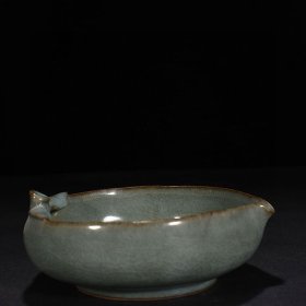 《精品放漏》官窑桃形洗——老窑瓷器收藏