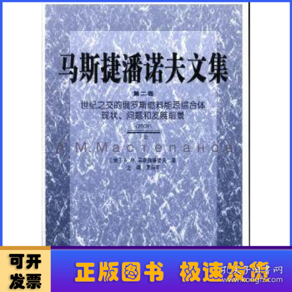 马斯捷潘诺夫文集（第二卷） 世纪之交的俄罗斯燃料能源综合体现状、问题和发展前景（上下册）