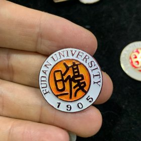 复旦大学80周年校徽，
