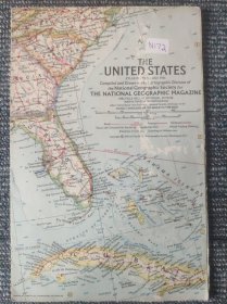 National Geographic国家地理杂志地图系列之1961年7月 The United States 美国地图