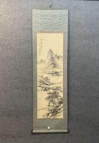 古筆山水图，【山本石庄】
1872 （明治五〜？）山本梅庄之子，通称一 藏。爱知县半田町生人。画得父传。作品在各类美术展 中获有银奖1次，铜奖5次。曾将自己的千余幅山水工 笔画捐赠给贫民和学校